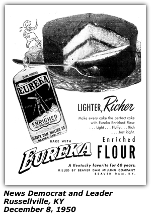 Promo Ad - Eureka Flour - Sponsor - Dec 8, 1950