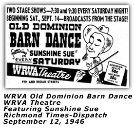 WRVA Theater ODBD Ad Sep 12 1946