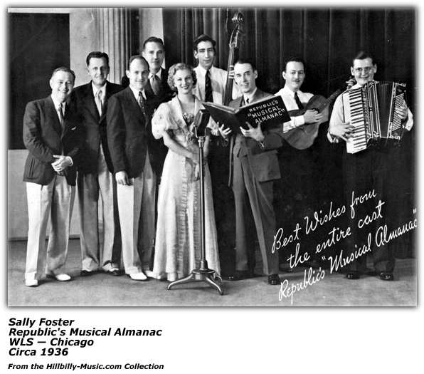 Sally Foster - Republic's Musical Almanac - WLS - Circa 1936