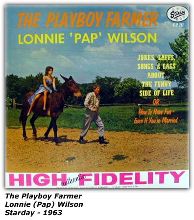 The Playboy Farmer - Lonnie (Pap) Wilson - Starday 1963