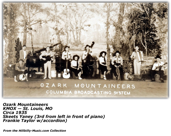 KMOX Ozark Mountaineers - Skeets Yaney - Circa 1935
