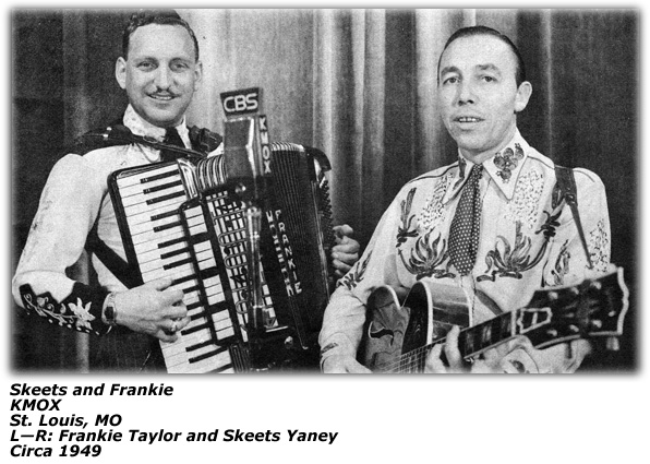 Portrait - Skeets (Yaney) and Frankie (Taylor) - KMOX - St. Louis, MO - Circa 1949