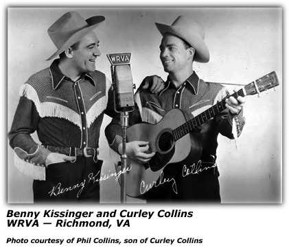 Benny Kissinger and Curley Collins at WRVA