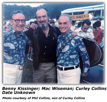Benny Kissinger, Mac Wiseman and Curley Collins