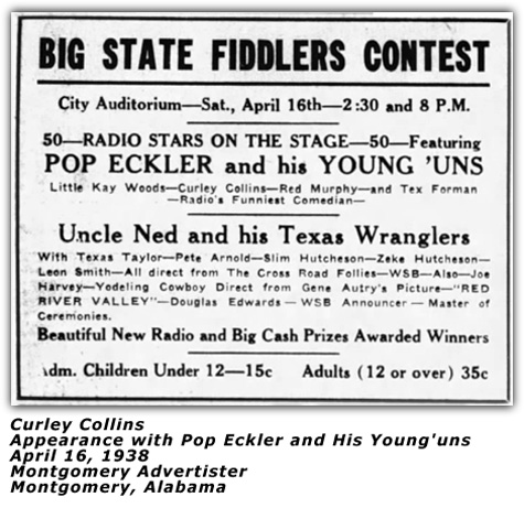 Pop Eckler and his Young'uns - April 1938