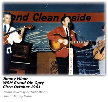 Jimmy Minor - WSM Grand Ole Opry October 1961