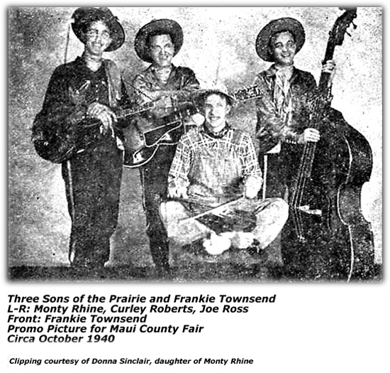 Three Sons of the Prairie - October 1940