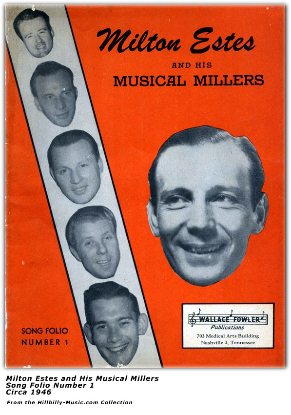 Milton Estes and His Musical Millers - Song Folio - Circa 1946