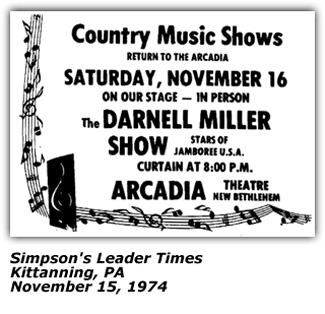 Promo Ad - Darnell Miller - Nov 1974