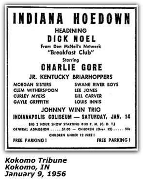 Indiana Hoedown Promo - January 1956