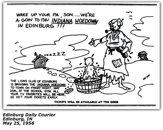 Indiana Hoedown Ad May 1956