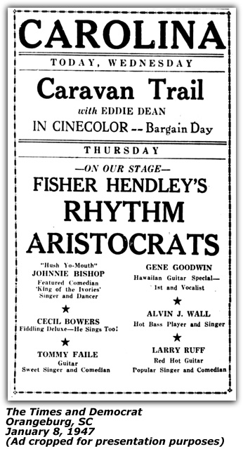 Promo Ad - Dixie Harper - Majestic Theater - October 1947