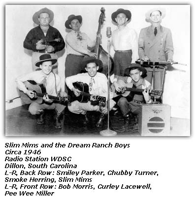 Slim Mims and the Dream Ranch Boys - Circa 1946