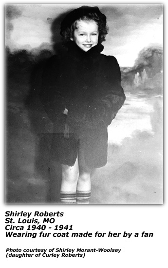 Shirley Roberts - Fur Coat Made For Her By Fan - 1930s
