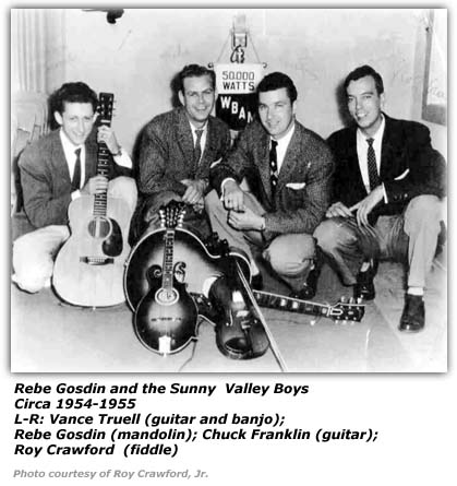 Roy Crawford with Rebe Gosin and his Sunny Valley Boys