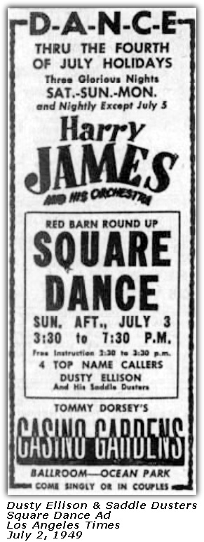 Saddle Dusters - Square Dance Ad