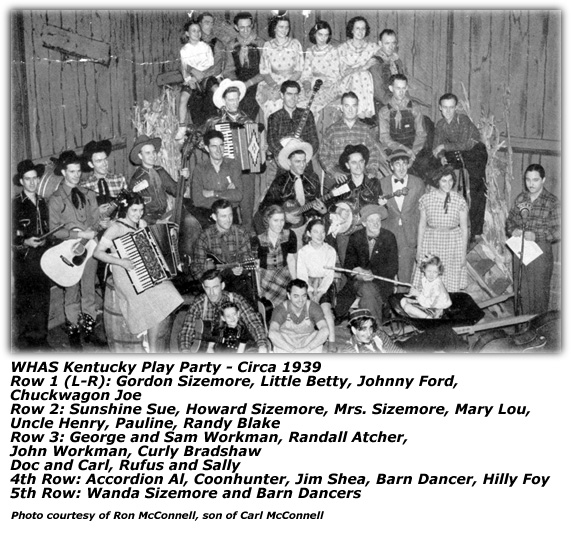 WRNL Promo Picture - June 1946 - Doc and Carl; Maybelle Carter; Carter Sisters