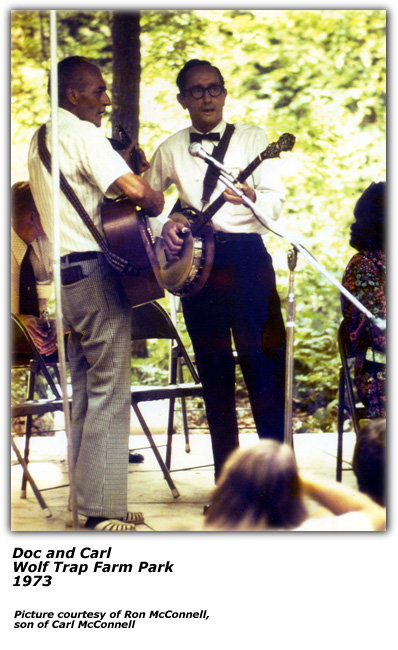Doc and Carl - Wolf Trap Park - 1973