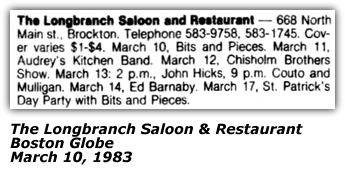 Chisholm Brothers Promo - Longbranch Saloon and Restaurant - Brockton, MA - 1983