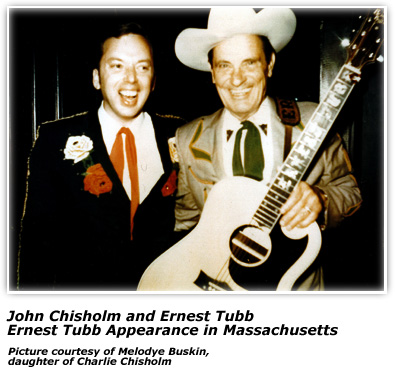 John Chisholm with Ernest Tubb - 1970