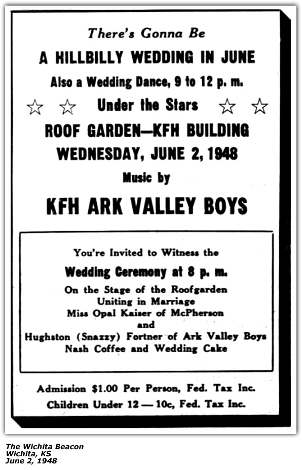 Promo Ad - Tailor Made Flour - Puny Hawkins - Ark Valley Boys - Mickey Pennington - 1943