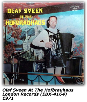 Album Cover - Olaf Sveen at the Hofbrauhaus - London EBX-4164 - 1971