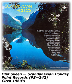 Album Cover - Scandanavian Holiday - Olaf Sveen - Point Records PS-342 - 1960's