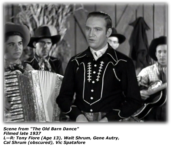 Movie Screen Shot - The Old Barn Dance - Tony Fiore and Accordion - 1938