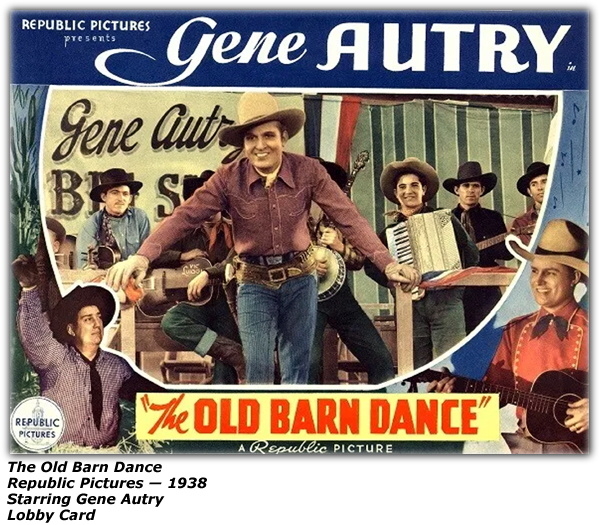 Scene from The Old Barn Dance - 1938 - Tony Fiore - Walt Shrum - Cal Shrum - Rusty Cline - Abner Wilder - Vic Spatafore - Pappy Hoag - Toby Stewart