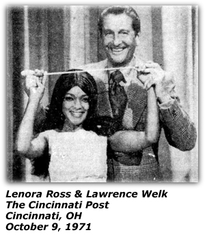 Promo Photo - Lenora Ross - Lawrence Welk - October 1971