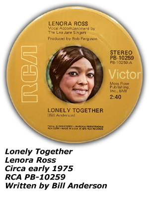 RCA PB-10259 - Lenora Ross - Lonely Together
