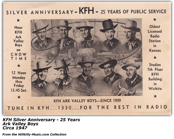 Newspaper Photo - KFH Barn Dance - Doc Riester and his Hillbilly Band - Harry Cheshire - January 1934