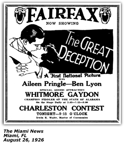 Promo Ad - WNOX - Knoxville, TN - DeFord Bailey - The Red Hot Harmonica King - January 1929