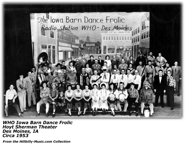WHO Iowa Barn Dance Frolic Cast - 1953