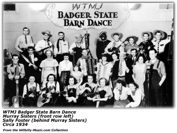 Sally Foster - WTMJ Badger State Barn Dance Cast Photo - Circa 1934