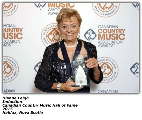 Dianne Leigh - 2015 - Canadian Country Music Hall Of Fame Award
