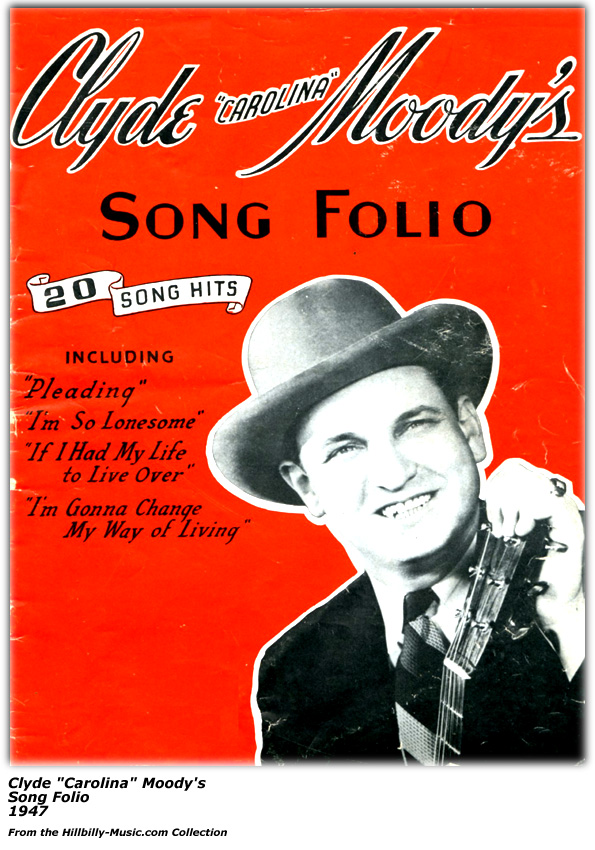 Clyde Moody Song Folio