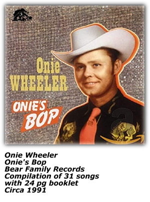 Bear Family CD - Onie Wheeler - 1991