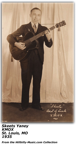 Portrait - Skeets Yaney with Guitar - KMOX - St. Louis, MO - 1935