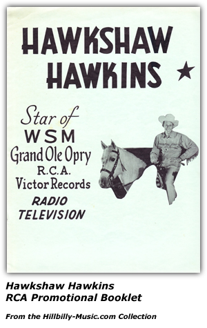 RCA Records Promotional Booklet - Hawkshaw Hawkins