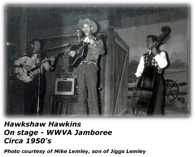 WWVA Jamboree - Undated - Hawkshaw Hawkins on stage