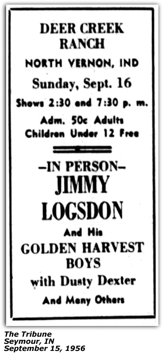 Promo Ad - Jimmie Logsdon - Fontaine Ferry Park - 1959