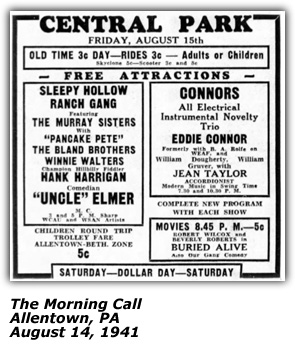 Sleepy Hollow Ranch Gang Central Park August 14 1941