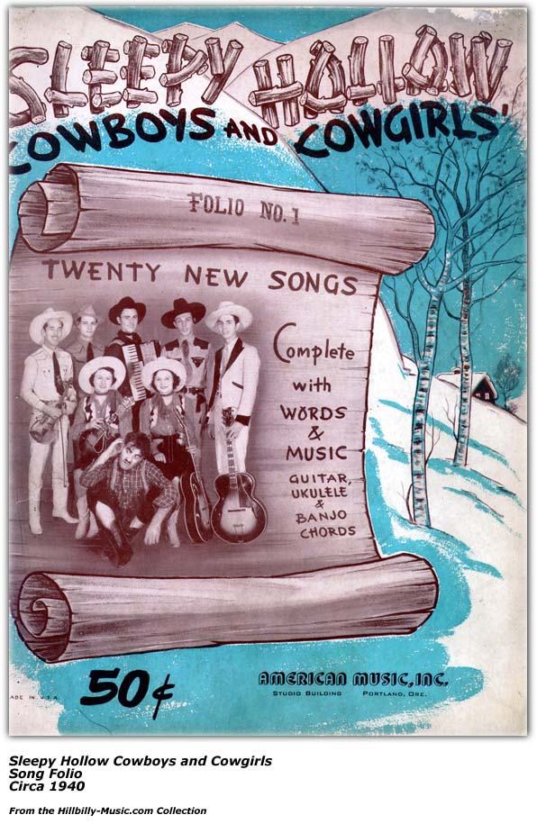Sleepy Hollow Cowboys and Cowgirls Folio 1940