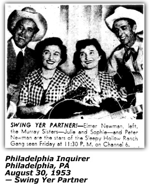 Freese Ad - Sleepy Hollow Ranch Gang Swing Yer Partner TV Show Pic 1953