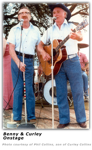 Benny Kissinger and Curley Collins - On Stage