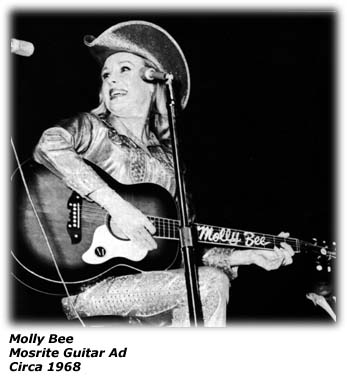 Molly Bee Mosrite Guitar Ad