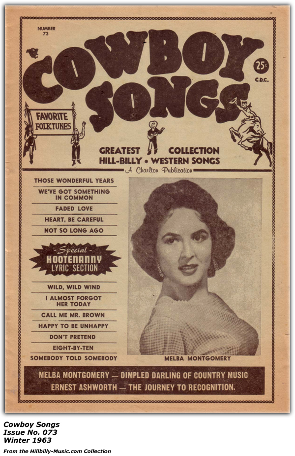 Cowboy Songs - Winter 1963 - Melba Montgomery