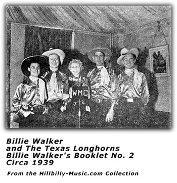 Billie Walker and the Texas Longhorns 1939