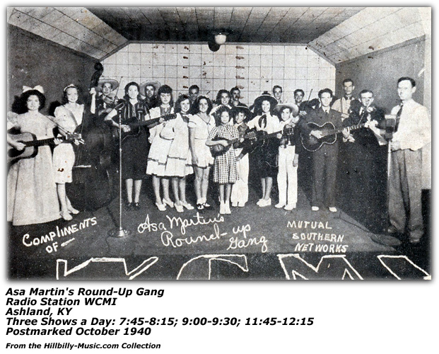 Asa Martin - Post Card - 1940 - WCMI Round-Up Gang